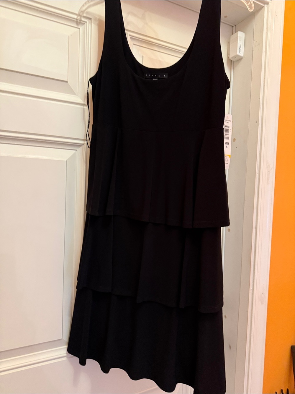 Tiana B. Black Tiered Sleeveless Mini Dress